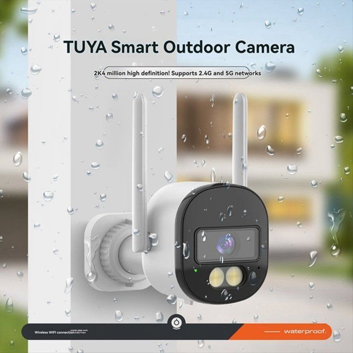 Caméra de Sécurité Tuya 2K 4MP 2,4G/5G WiFi AI Détection Caméra IP Mini CCTV Caméra de Surveillance Vidéo Smart Life