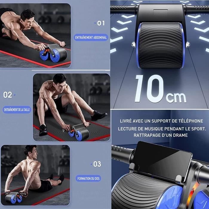 Abdominal Training Device - AB Roller - Self-Rebound Wheel - 4.13 inches - Fitness - For Adults
