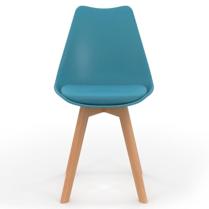 Set di 4 sedie scandinave SARA di IDMARKET, colori pastello misti: rosa, bianco, grigio chiaro, blu