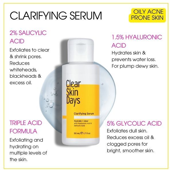 Sérum proti nedokonalostem pleti s kyselinou salicylovou Clear Skin Days 50ml