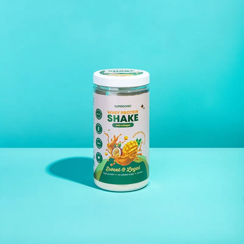Supersonic Sweet&Legal Shake proteinowy smak mango z marakują