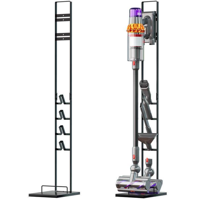 Supporto per aspirapolvere vhbw compatibile con l'aspirapolvere portatile senza fili Dyson V12 Detect Slim Absolute, grigio scuro