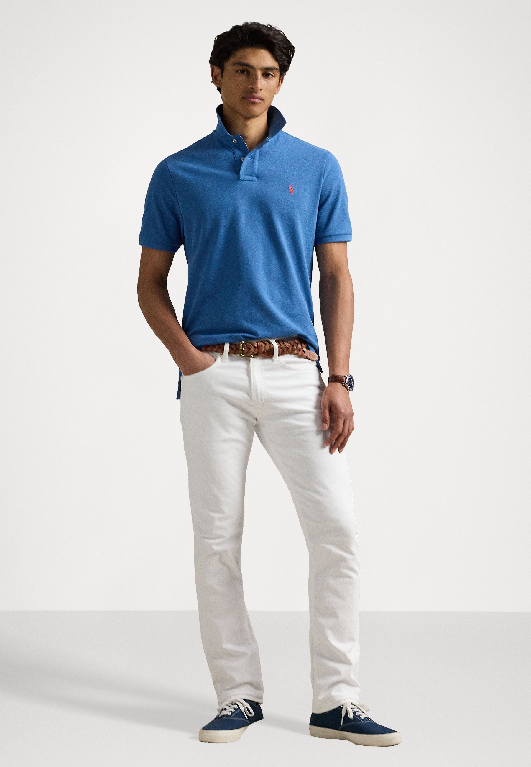 Polo Ralph Lauren SLEEVE - Poloskjorter - navy