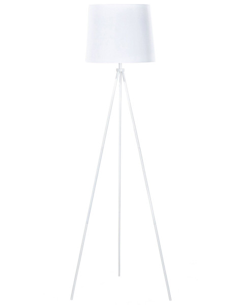 Lampa podłogowa stojąca trójnóg biała
