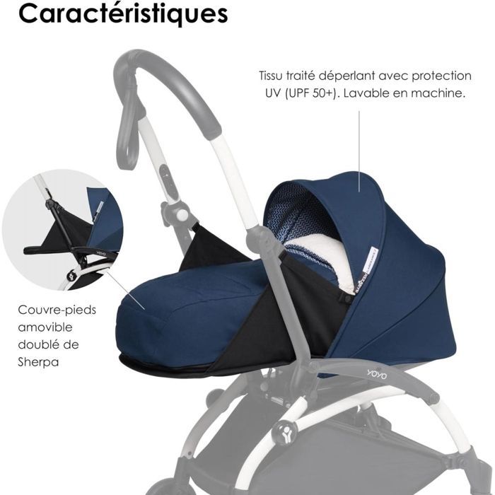 BABYZEN - Pack nouveau-né 0+ pour poussette YOYO² Bleu Air France BABYZEN