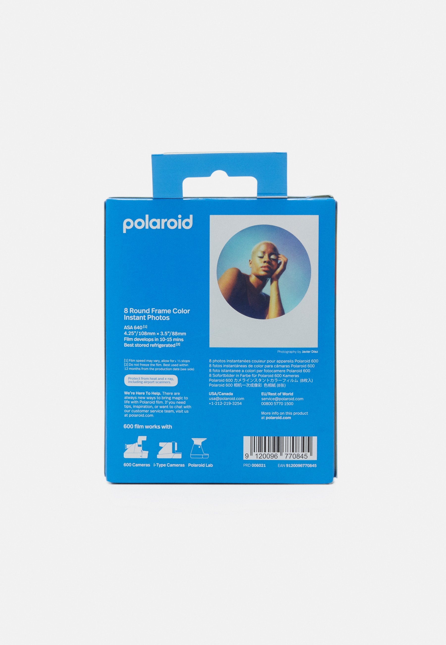 Polaroid farebný film pre okrúhly rámik 600 unisex - Film do fotoaparátu - biely