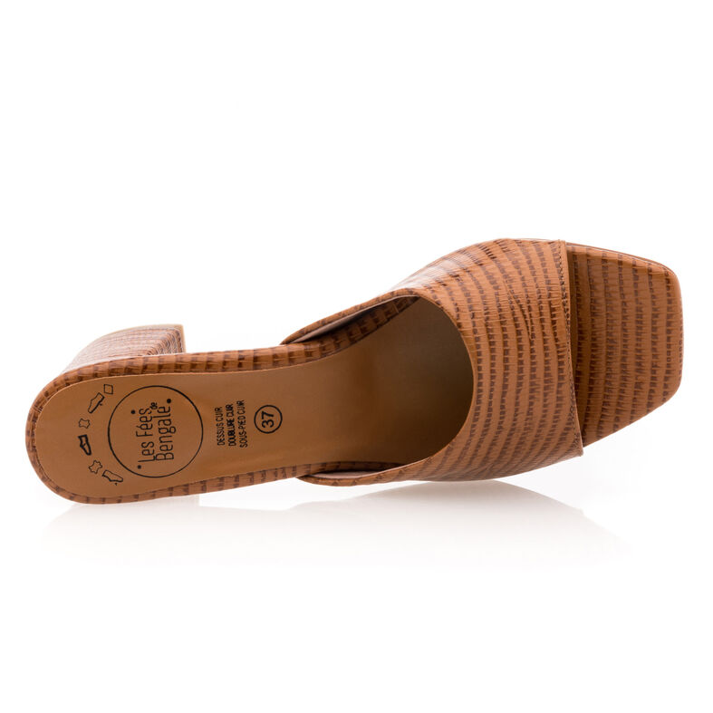 Brune mules/tresko til dame