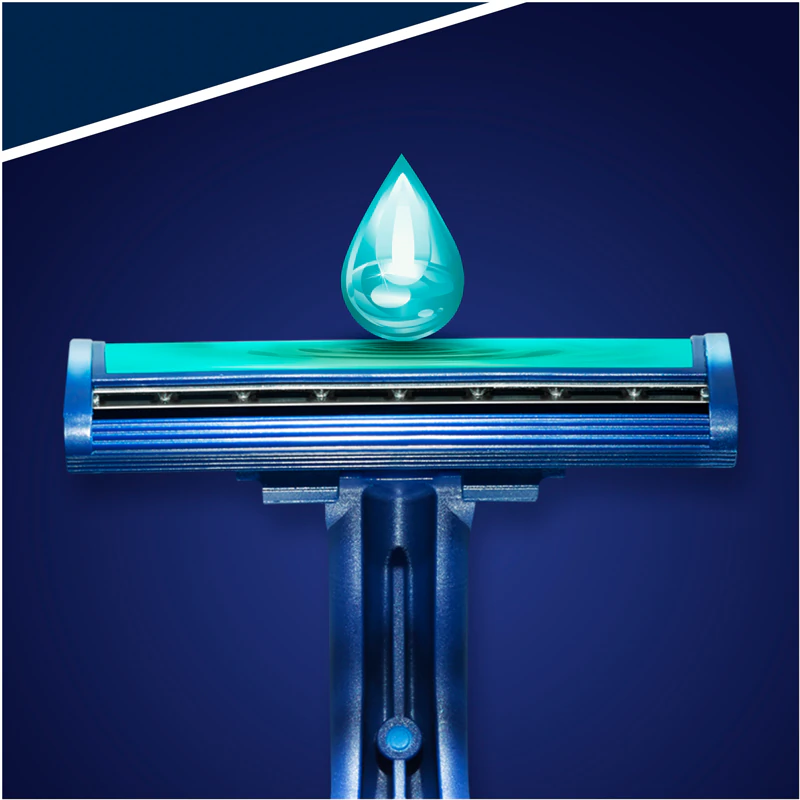 Aparelhos de barbear descartáveis Gillette Blue II Plus para homens