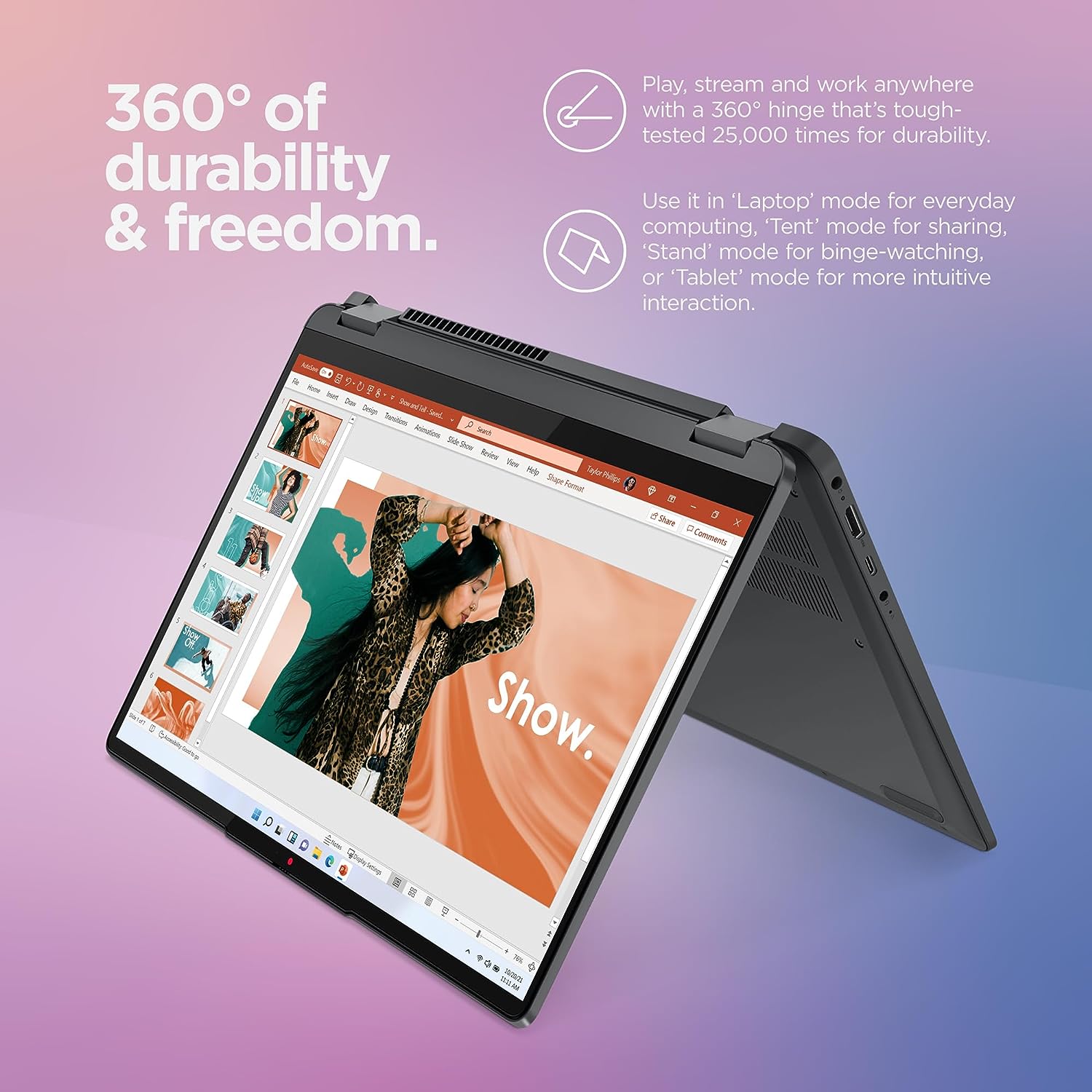 Lenovo IdeaPad Flex 5i - (2023) - Jokapäiväiseen käyttöön tarkoitettu kannettava - 2-in-1-kannettava - Windows 11-14