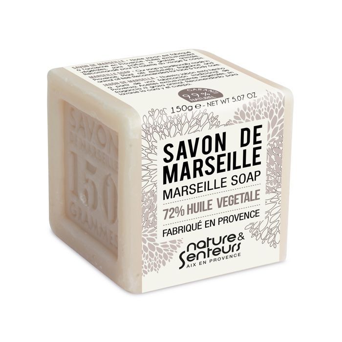 NATURE & SENTEURS – Savon de Marseille – Fabriqué en Provence, base végétale, mains & corps, 150 g