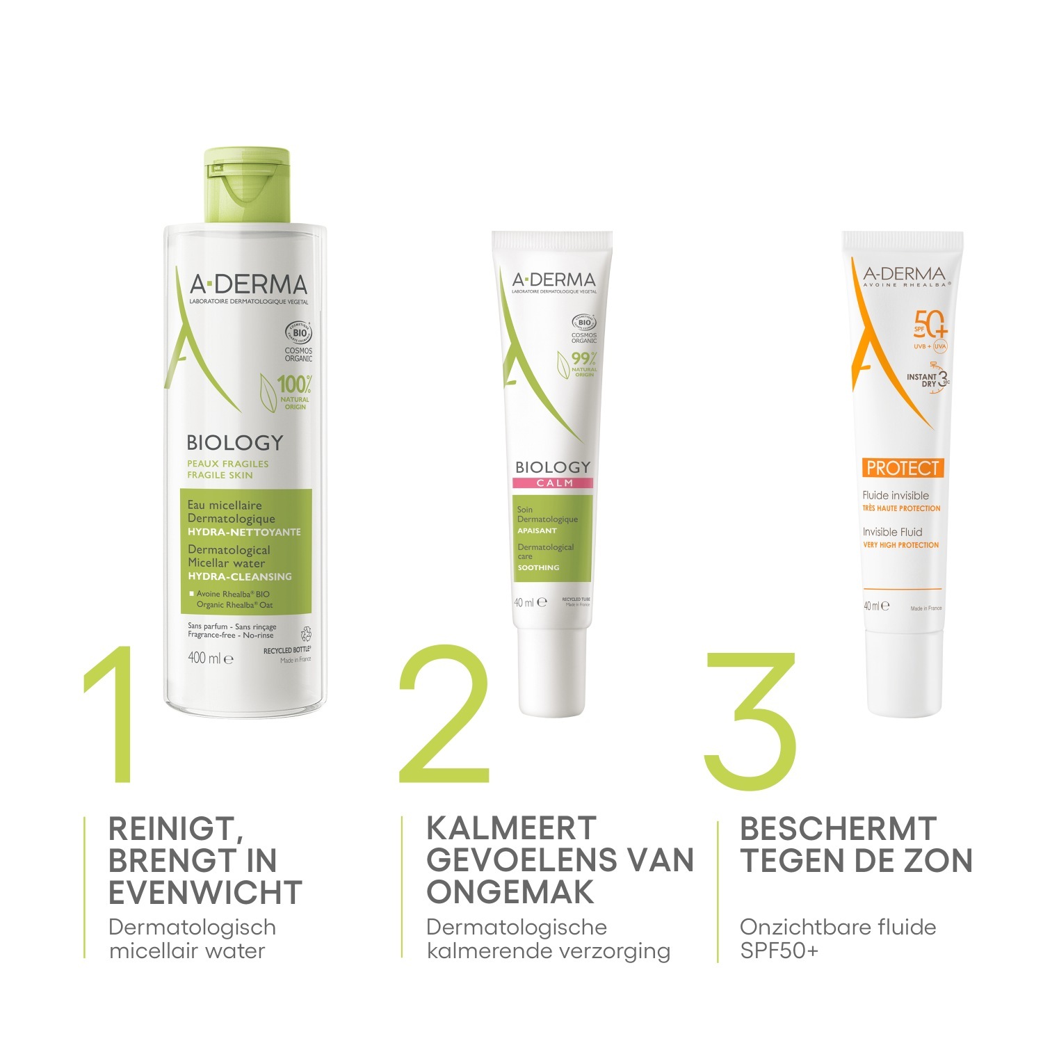 A-DERMA Pleťové mlieko Biology Calm Dermatologická starostlivosť - 40 ml