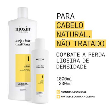 Nioxin Professionals Scalp 1 Target Light Thinning Conditioner pro přirozené vlasy, 1000ml