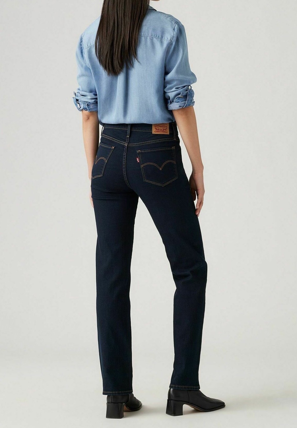 Jeansy Levi's® Slim fit - ciemnoniebieskie