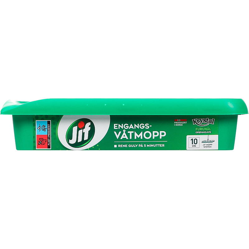 Confezione da 10 mop usa e getta Jif, aghi di pino cristallino Jif