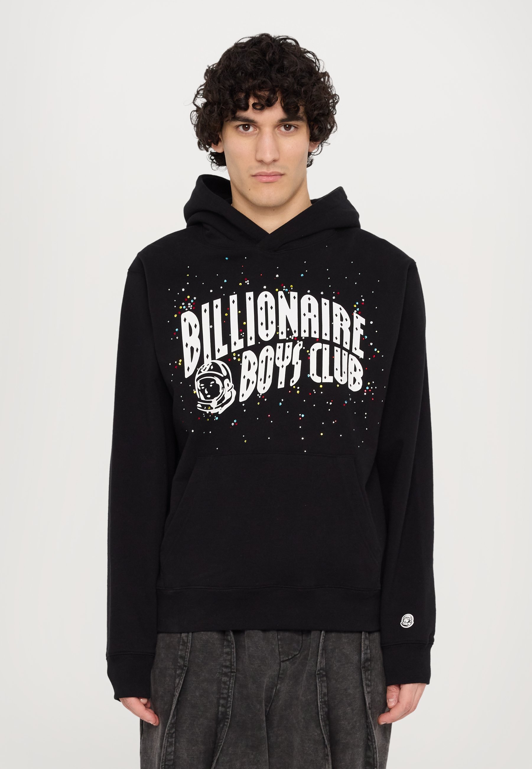 Felpa con cappuccio Billionaire Boys Club ARCH LOGO POPOVER - nera