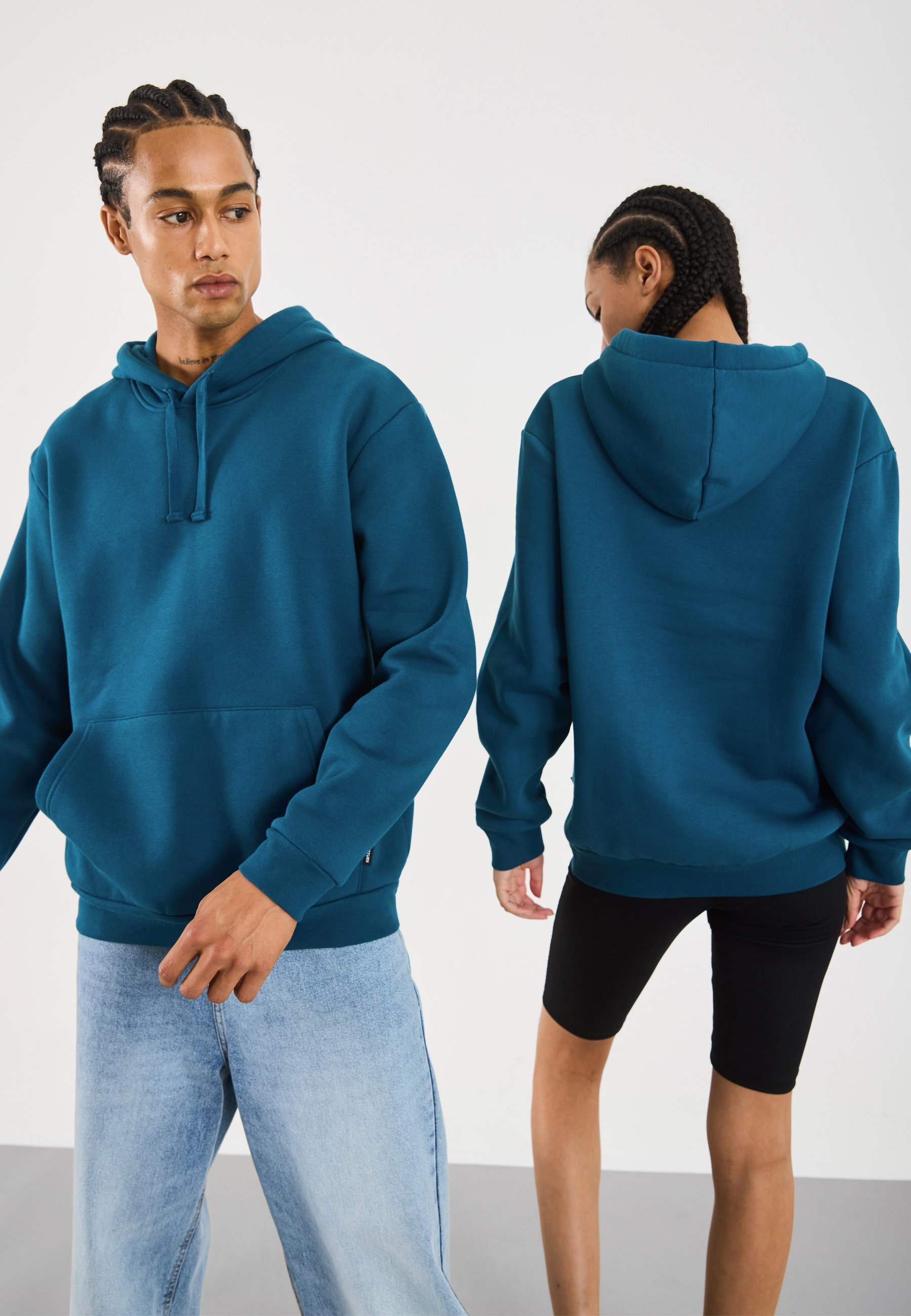 YOURTURN UNISEX - Hoodie - turquoise