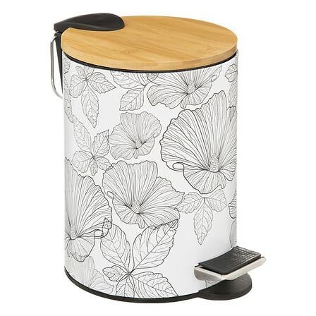 KOSZ NA ŚMIECI BlackFlora 3l funkcja Soft Close biało-czarny