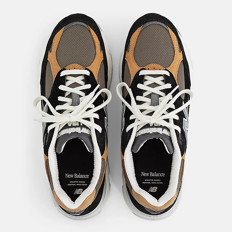 MADE in USA 990v3 Férfi Cipő - Fekete és Barna