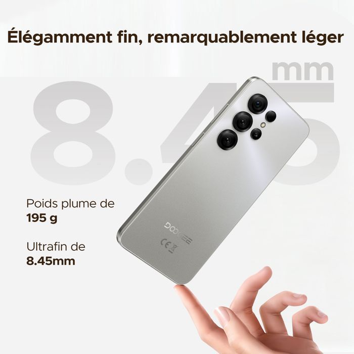 DOOGEE Note56 X Smartphone económico Android 16, 24 GB + 64 GB, pantalla HD+ de 6,56