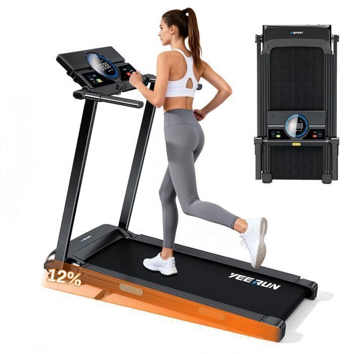 Tapis de course - YEE RUN - YEE RUN - Pliable - Moteur 2,5 CV - Inclinaison 12%