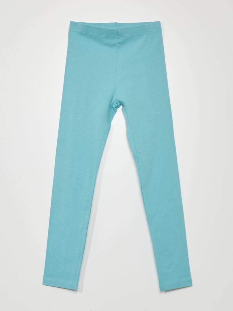Set van 2 tweedelige jersey leggings - WIT