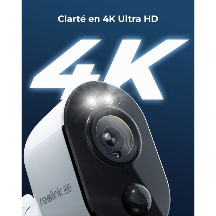 Reolink 4K 8MP 2.4/5GHz WiFi Outdoor Battery-Powered Security Camera with Smart Camera and Color Night Vision