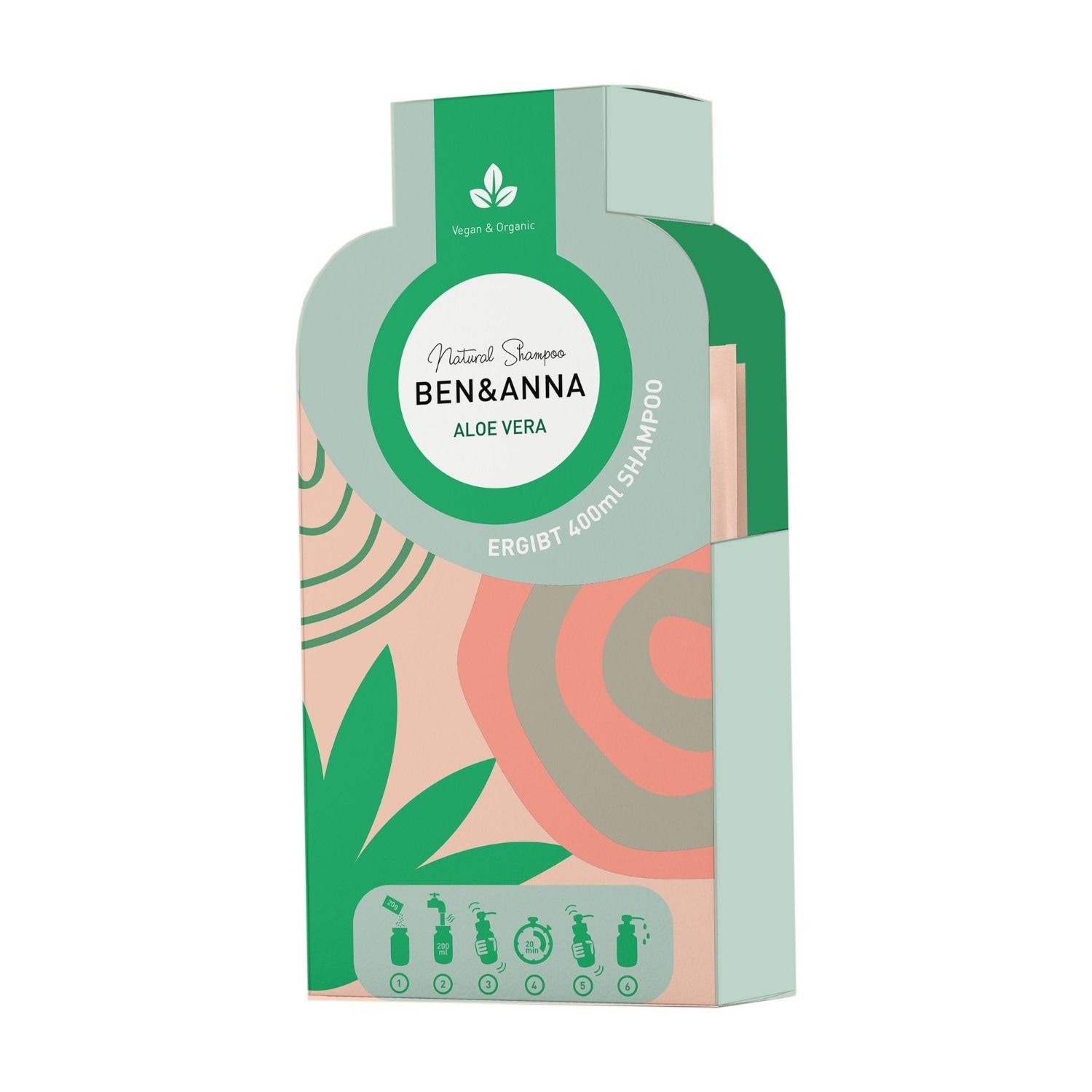 Ben & Anna Aloe Vera Shampoo-Flocken - 40 g