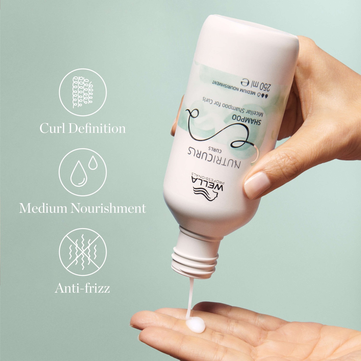Wella Professionals Nutricurls Curl šampūns - 250 ml