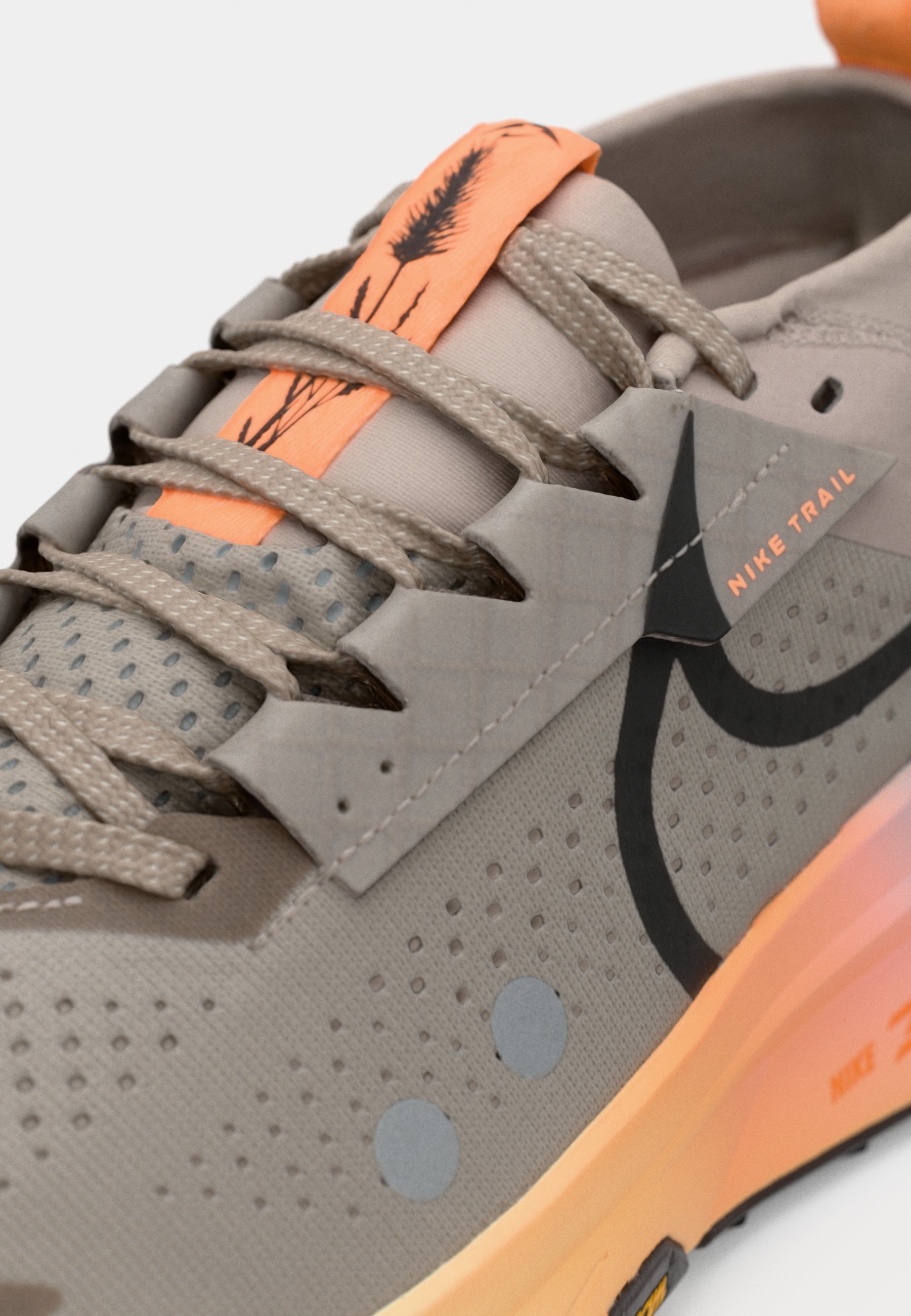 Nike Performance ZOOMX ZEGAMA 2 - Trailrunning schoenen - malt/black/ghost/alabaster/orange pulse/total orange
