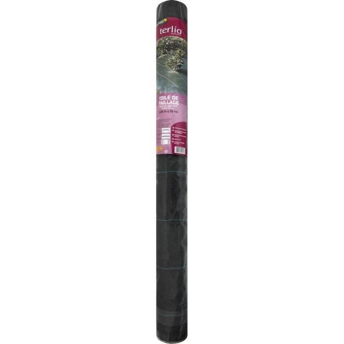 Tela de polipropileno tejido VILMORIN para el control de malezas - 20 m - Estándar - Verde - 1,05 m x 20 m