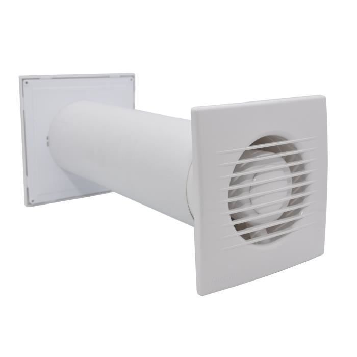 Conjunto completo 4 en 1 para la distribución de aire caliente: ventilador + accesorios.