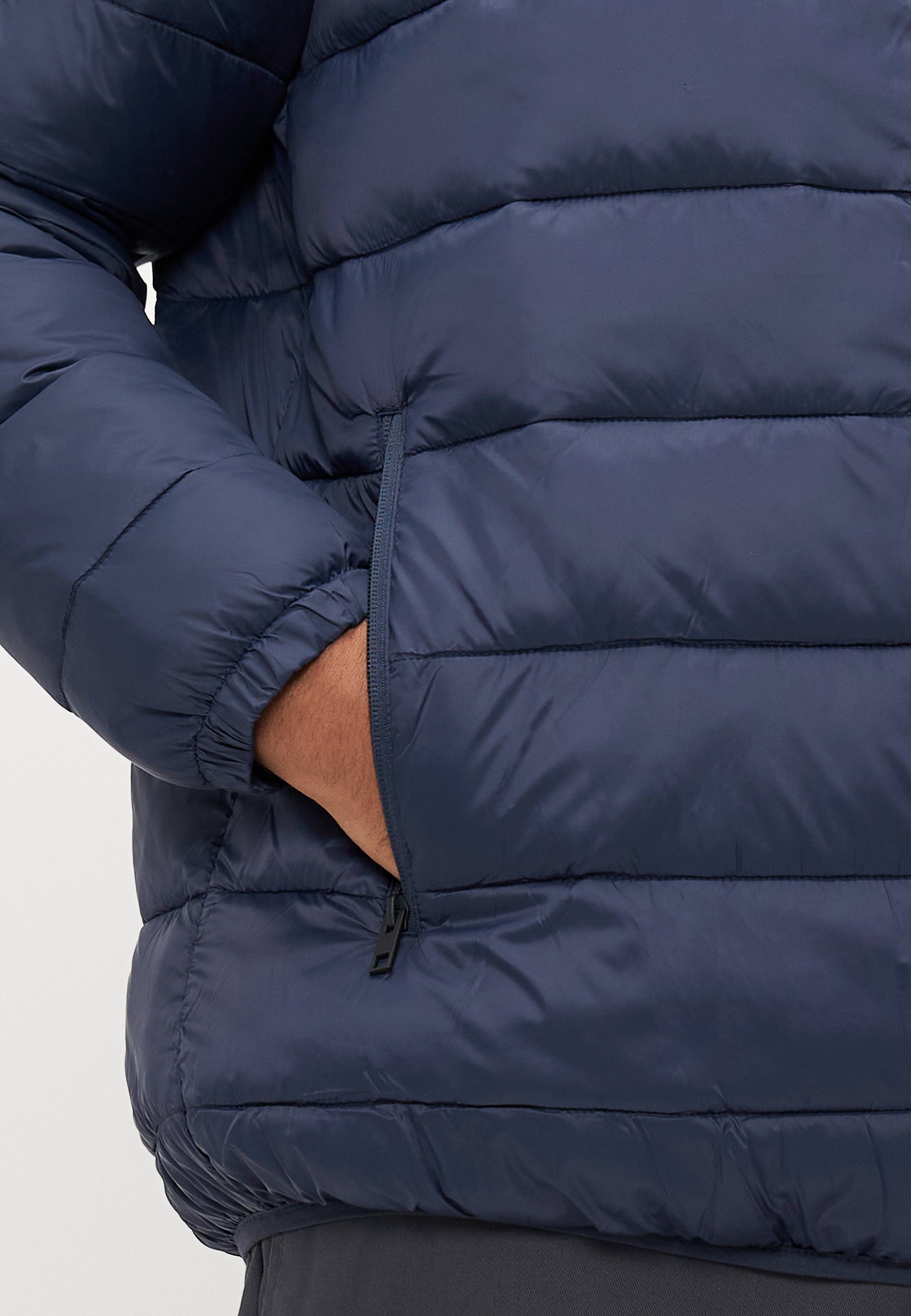 Lett jakke - navyJack & Jones JJVINCENT PUFFER HOOD - Lett jakke - navy