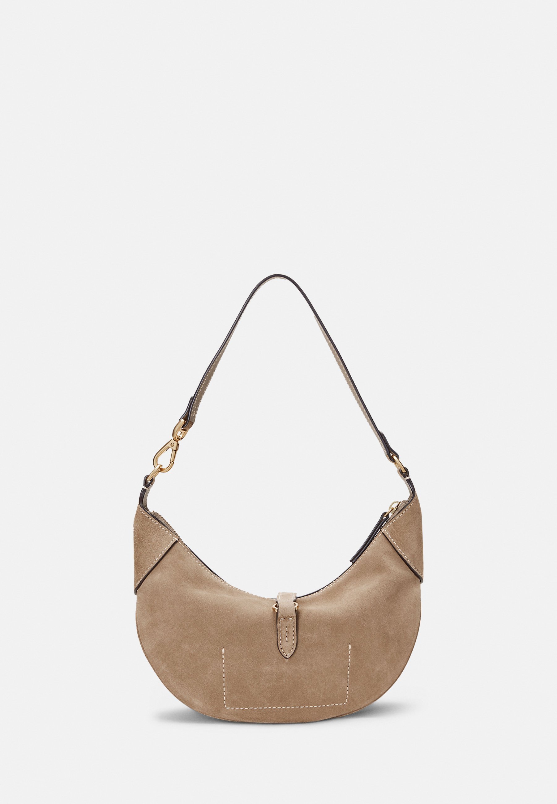 Polo Ralph Lauren POLO ID SUEDE MINI SCHOUDERTAS - Handtas - klei