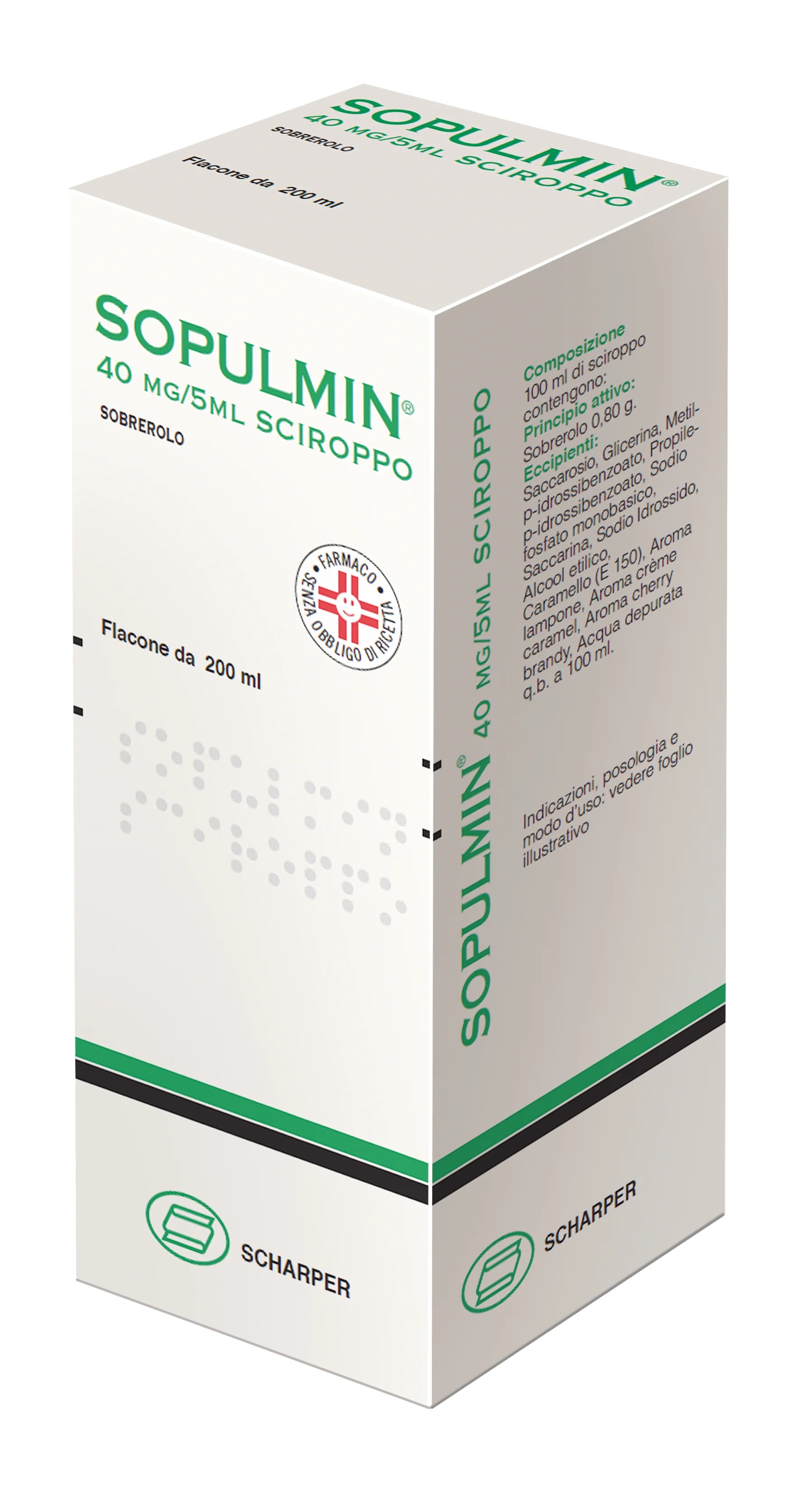 Sirop Sopulmin 40 mg/5 ml 200 ml Sobrerolo mucolytique