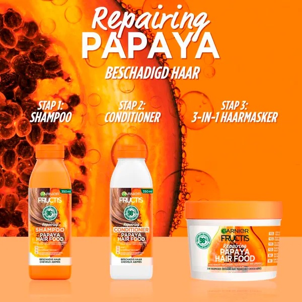 Šampón Garnier Fructis Papaya Hair Food 350ml