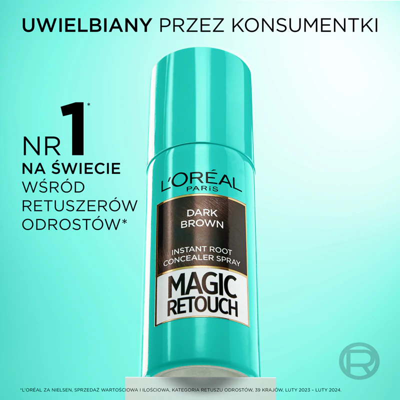 L'Oréal Paris Magic Retouch spray voor het direct bijwerken van uitgroei.
