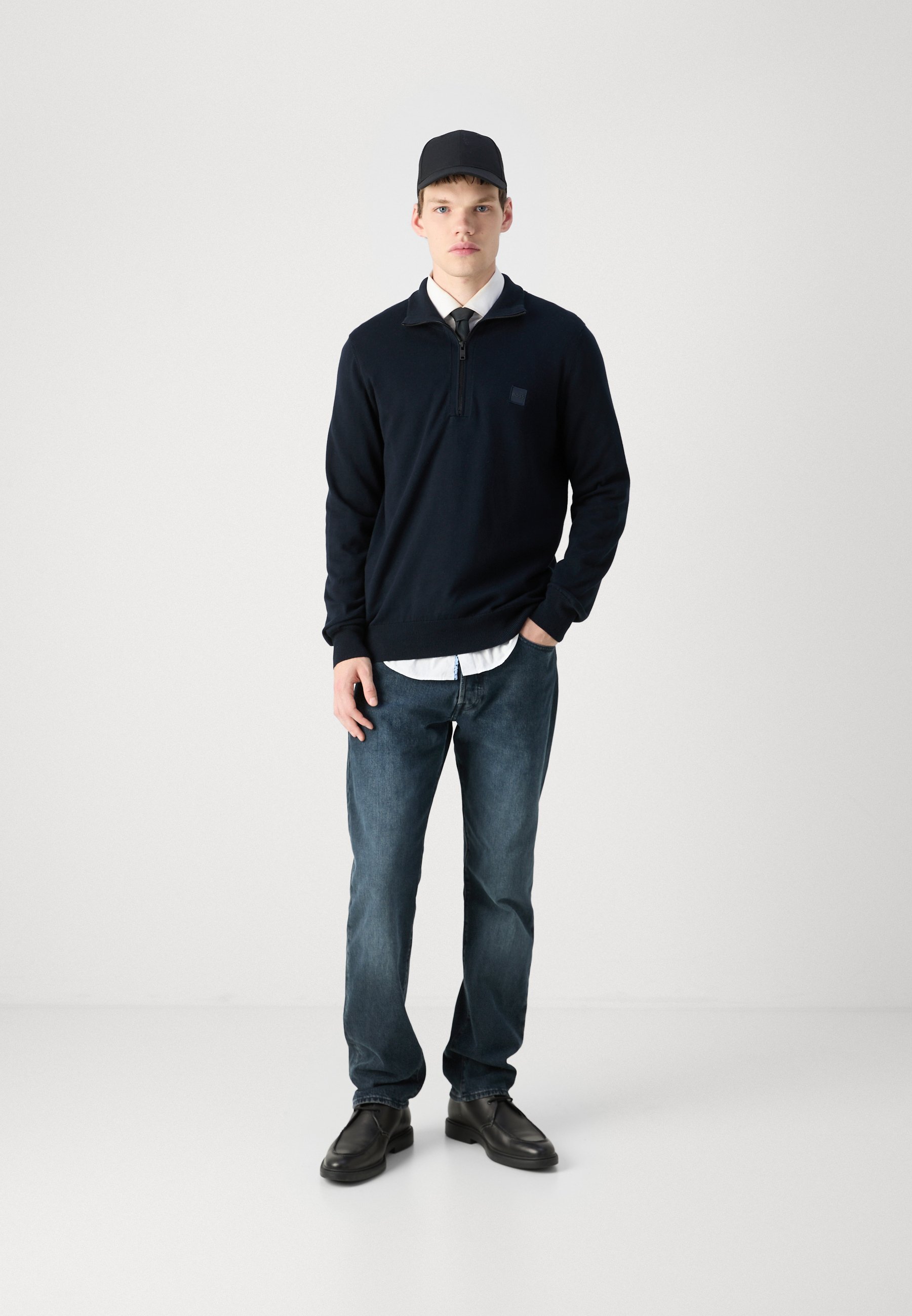 BOSS KANOBIX - Jumper - donkerblauw