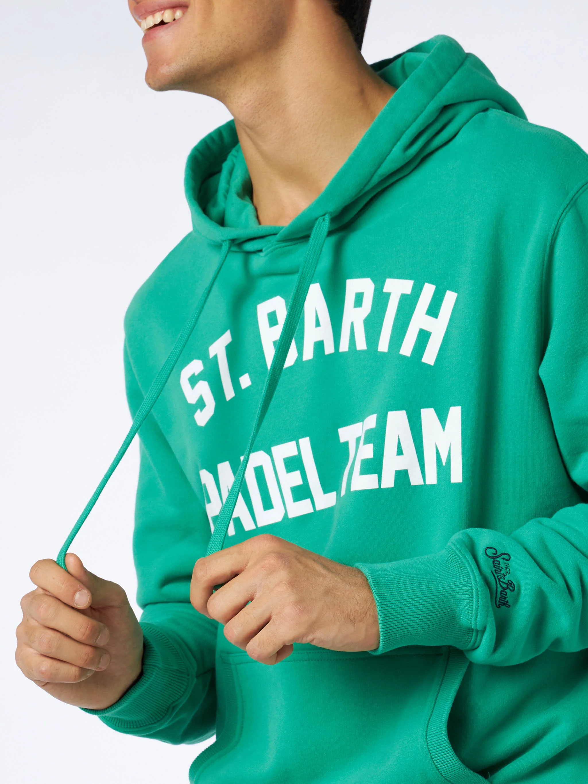 Baumwollhoodie mit Aufdruck des St. Barth Padel Teams