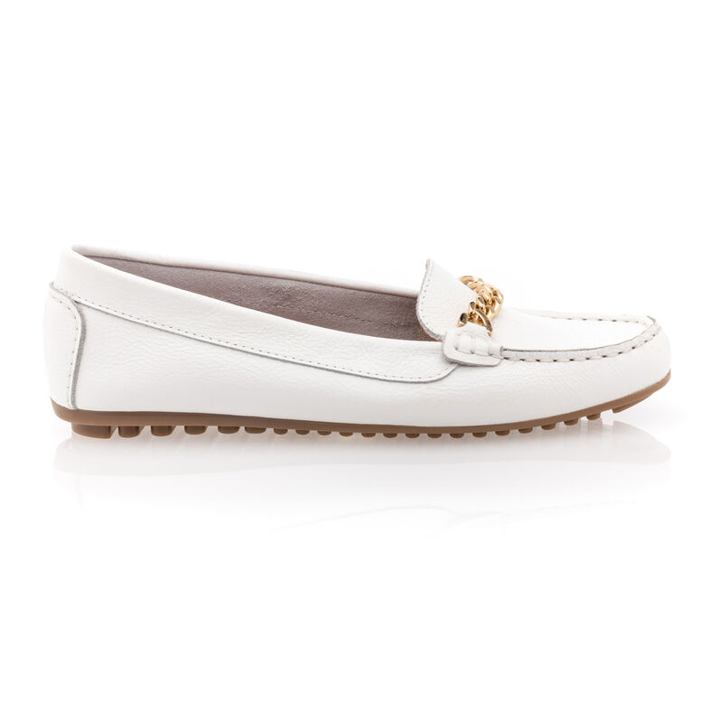 Mocassins / chaussures bateau Femme Blanc