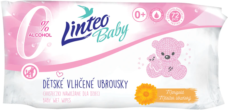 Linteo babydoekjes met goudsbloem