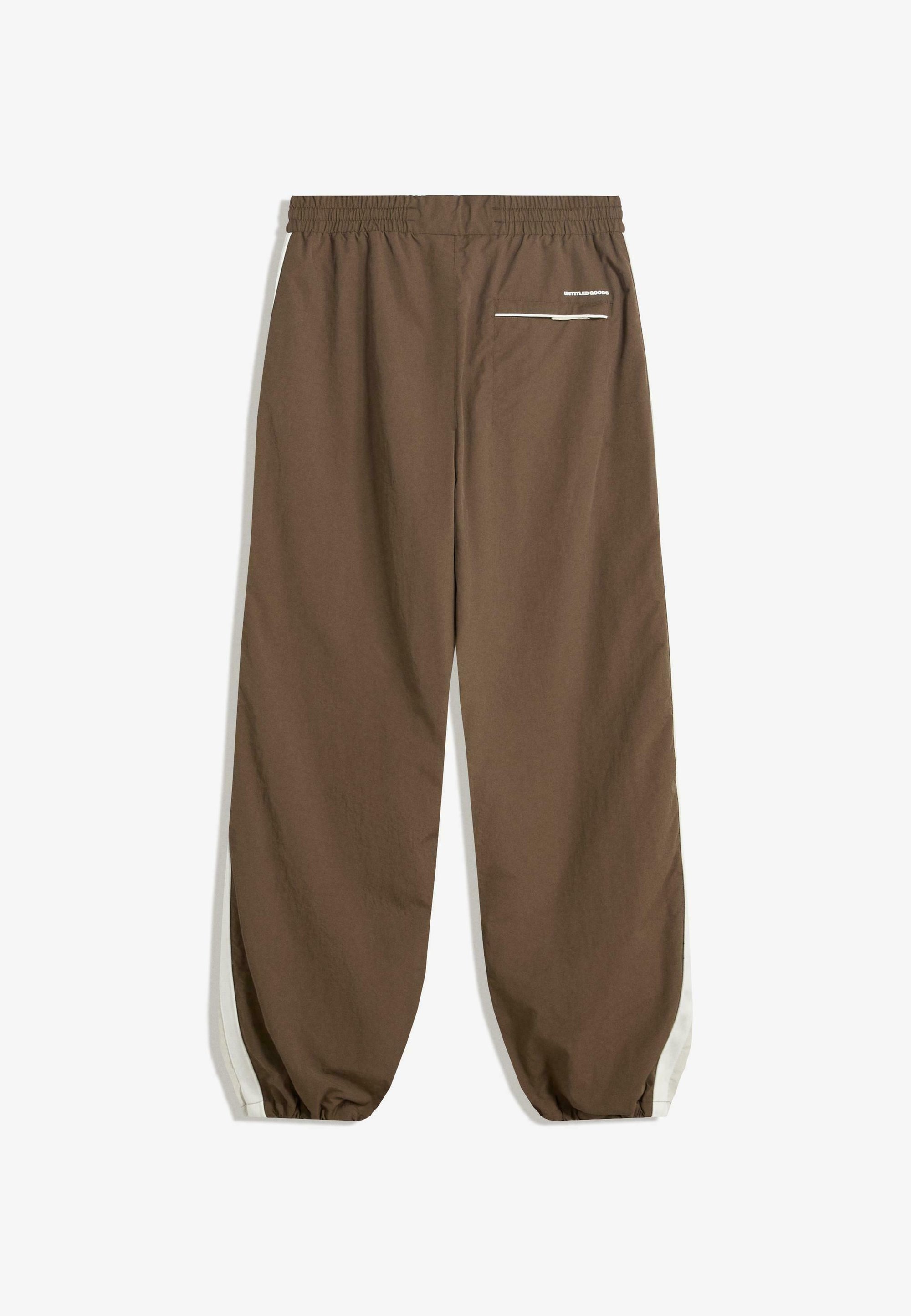 Bershka SUPER BAGGY - Jogginghose - Dunkelbraun