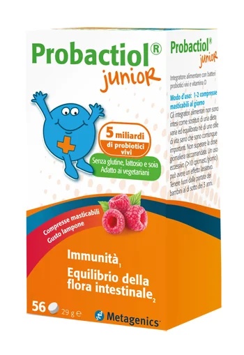 PROBACTIOL Probactiol Junior 56 comprimidos mastigáveis Imunidade e equilíbrio da flora intestinal