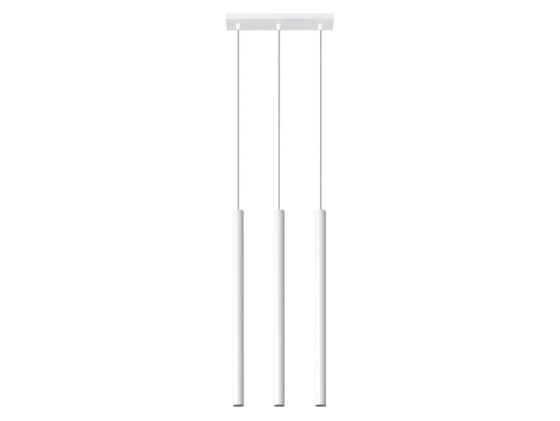 Lampa wisząca Pastelo 3-punktowa stalowa biała