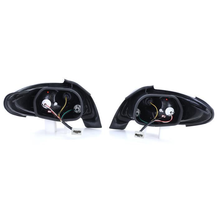 chrome rear lights for PEUGEOT 206 cc from 08/1998 to 07/2006