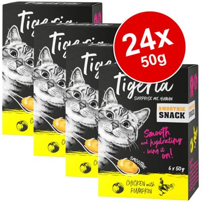 Tigeria Smoothie Snacks, format économique, 24 sachets de 50 g