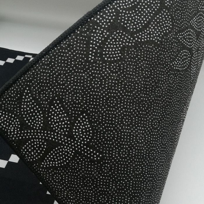 Tapis Cuisine Devant Evier - 2 Pièces Tapis Cuisine Antidérapant Absorbent - 40x60cm & 40x120cm Noir Blanc