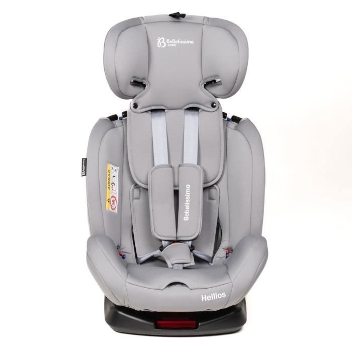 BEBELISSIMO - Siège auto Isofix - pivotant 360 ° -  40-150cm - (0-36kg) - Hellios - gray -R129 i-size