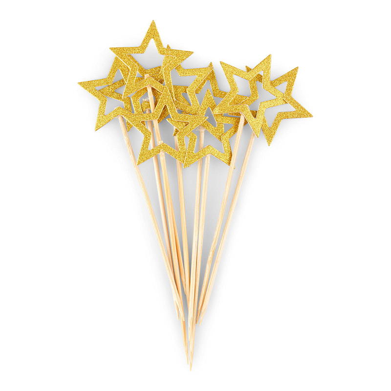 Decoración para tartas Giform, 10 unidades, estrellas