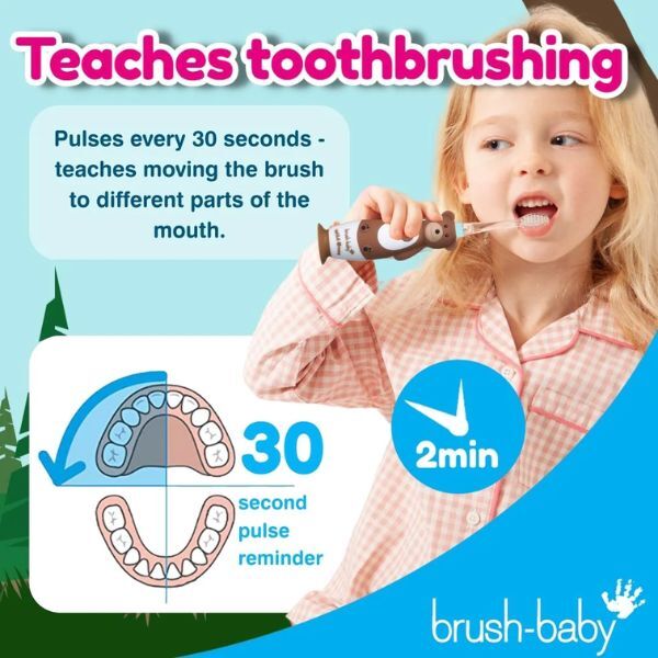 Escova de dentes infantil recarregável Brush Baby WildOnes™ Bear