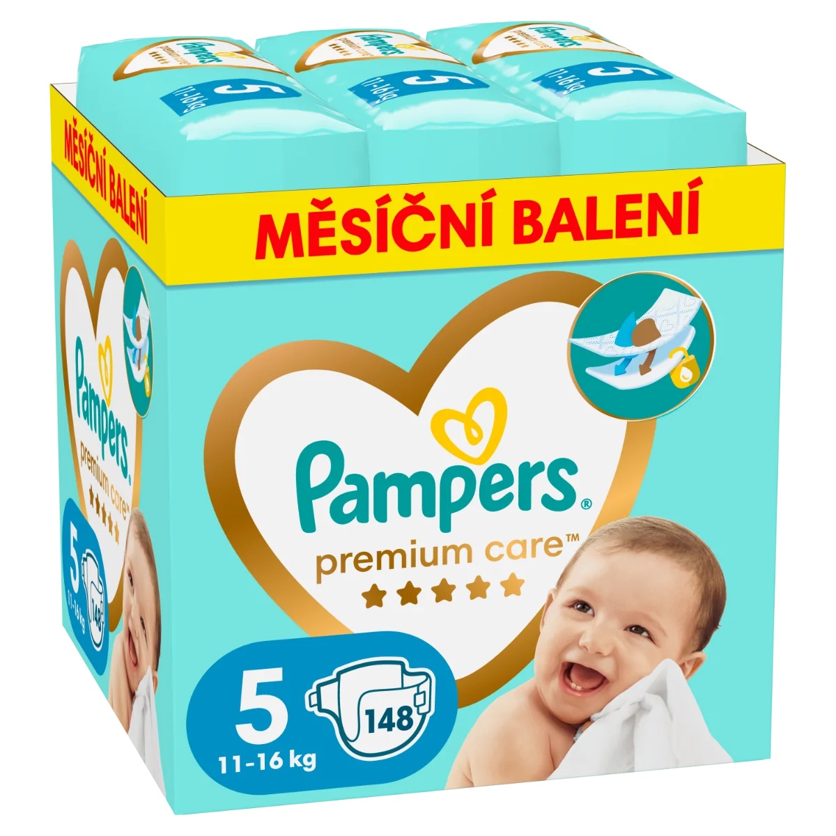 PAMPERS Pampers Premium Care 5 x 148 11-16 kg